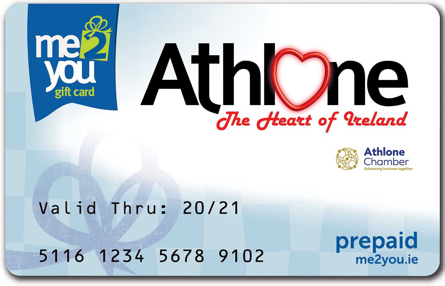 me2you Athlone gift card